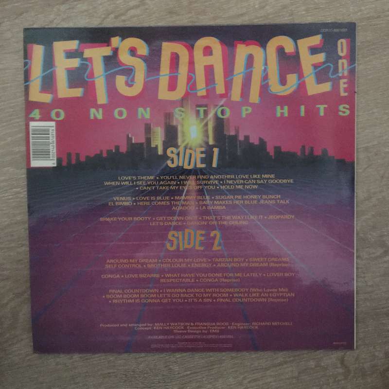 Let's Dance - 40 Non Stop Dance Hits -  Vinyl LP Record - Opened  - Very-Good+ Quality (VG+)