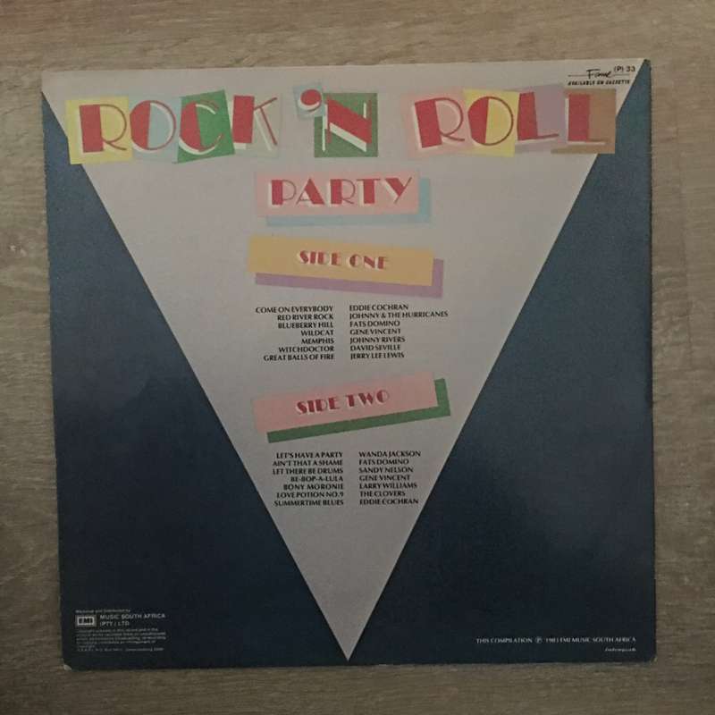 Rock & Roll Party Fame - Original Artists - Vinyl LP Record - Opened  - Very-Good+ Quality (VG+)