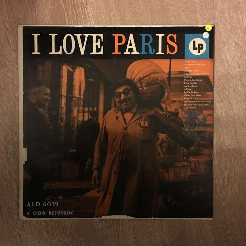 Michael Legrand and His Orchestra - I Love Paris -  Vinyl LP Record - Opened  - Very-Good Quality...
