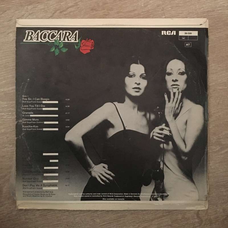 Baccara - Vinyl LP Record - Opened  - Good+ Quality (G+)