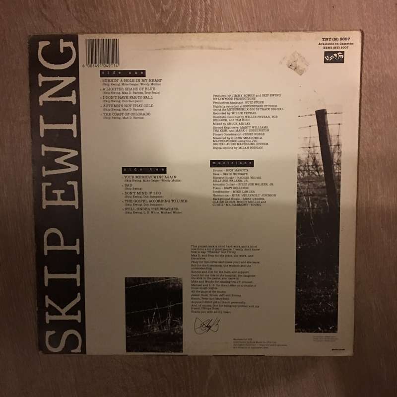 Skip Ewing - The Coast Of Colorado - Vinyl LP Record (VG)