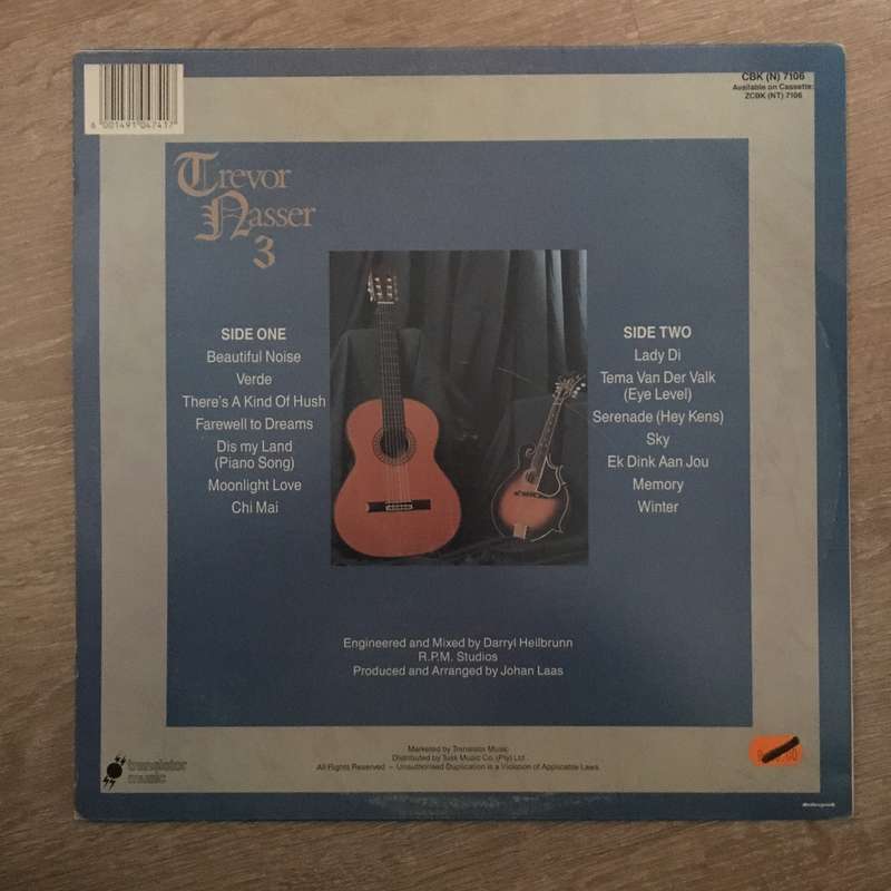 Trevor Nasser 3 - Vinyl LP Record - Opened  - Very-Good+ Quality (VG+)