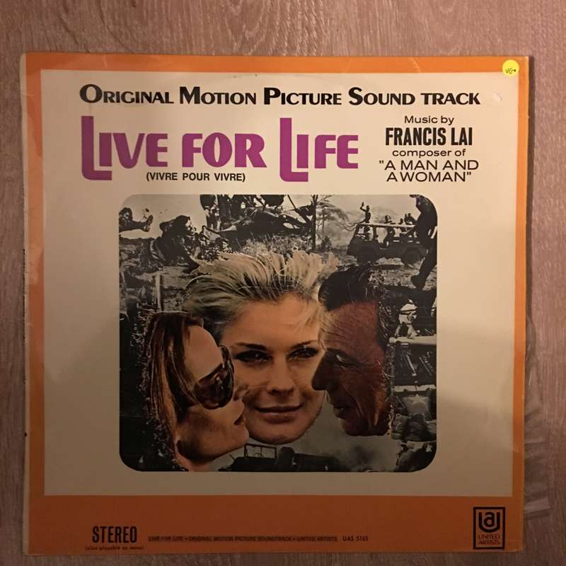 Francis Lai - Live For Life - Vinyl LP Record - Opened  - Very-Good Quality (VG)