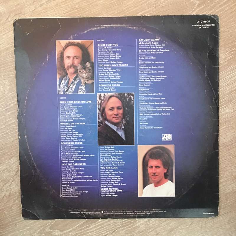 Crosby, Stills & Nash  Daylight Again -  Vinyl LP Record  (VG-)
