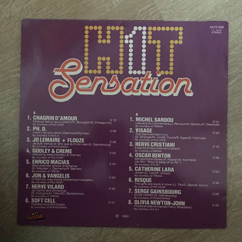 Hit Sensation - Vinyl LP Record - Opened  - Very-Good+ Quality (VG+)