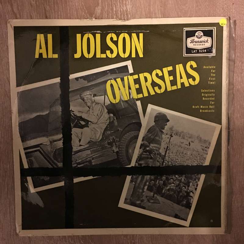 Al Jolson - Overseas - Vinyl LP Record - Very-Good Quality (VG)