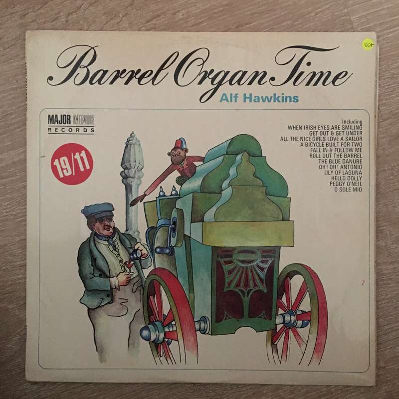 Alf Hawkins  Barrel Organ Time - Vinyl LP Record - Opened  - Very-Good+ Quality (VG+)
