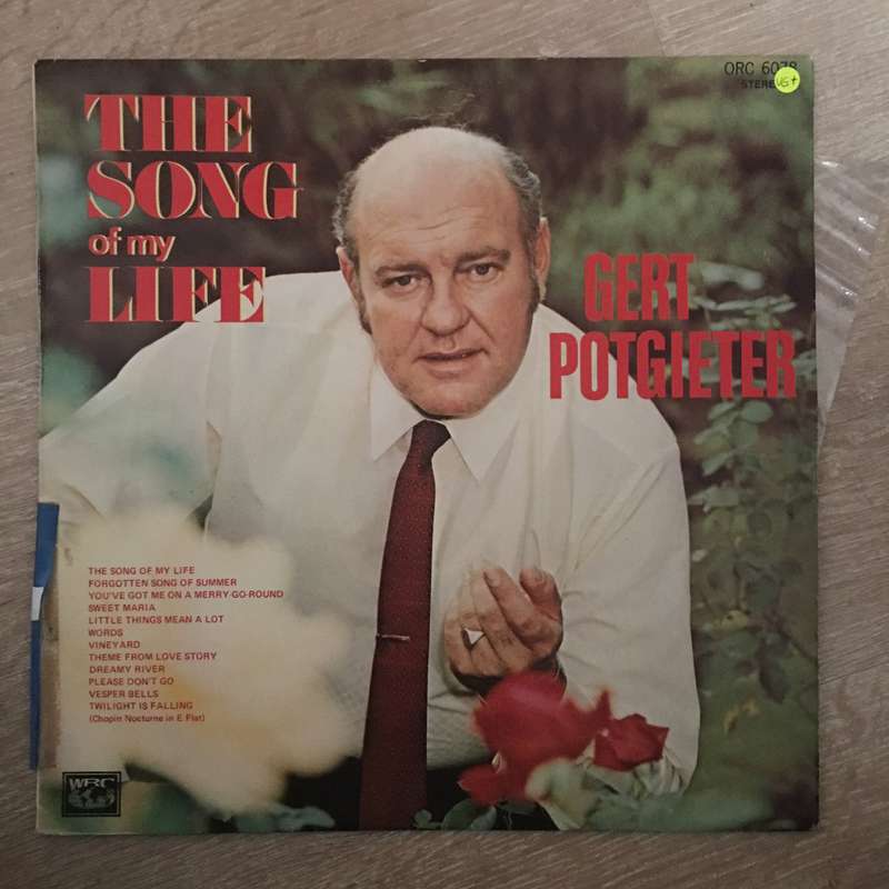 Gert Potgieter - The Song Of My Life - Vinyl LP Record - Opened  - Very-Good+ Quality (VG+)