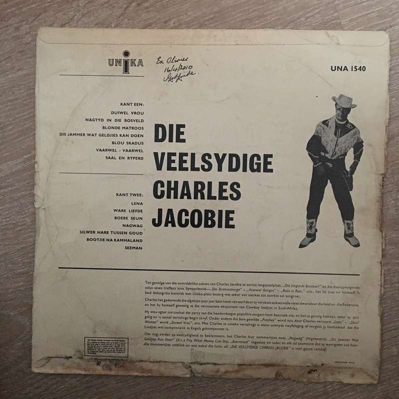 Die Veelsydige Charles Jacobie - Vinyl LP Record - Opened  - Very-Good- Quality (VG-)