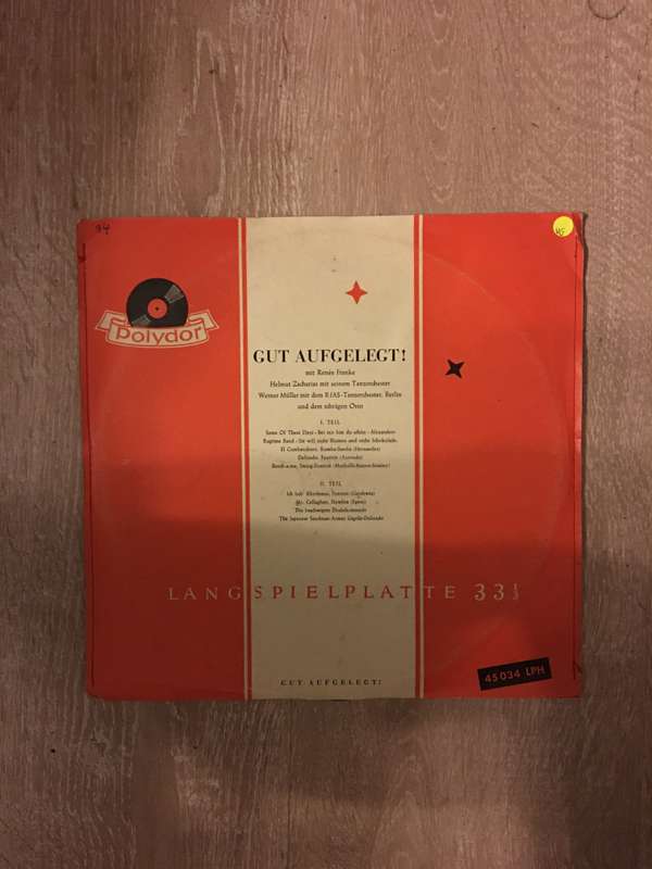 Helmut Zacharias - Renee Franke - Gut Aufgelecht - Vinyl LP Record - Opened  - Very-Good Quality ...
