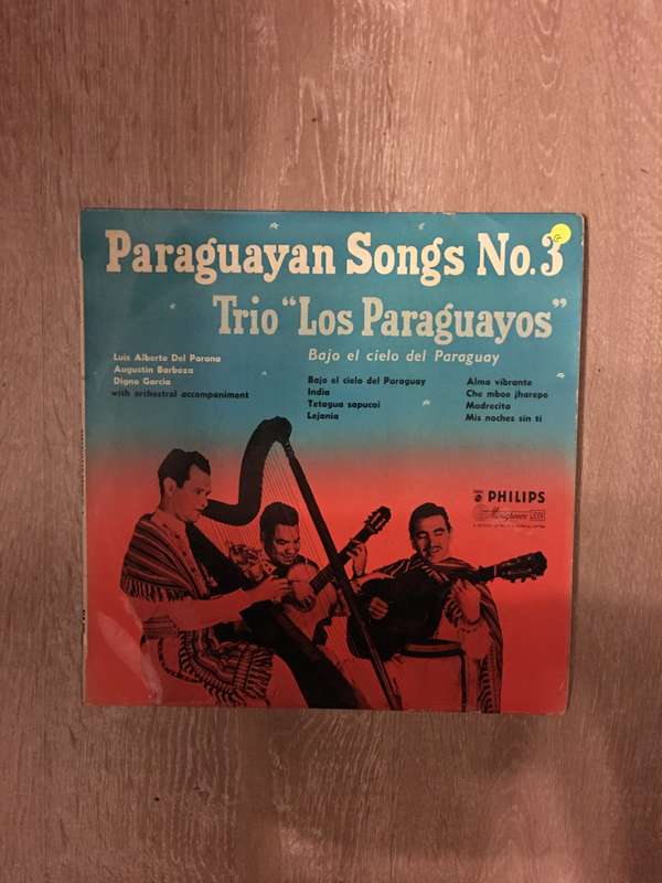 Trio Los Paraguayos  Paraguayan Songs No. 3- Vinyl LP Record - Opened  - Good Quality (G)