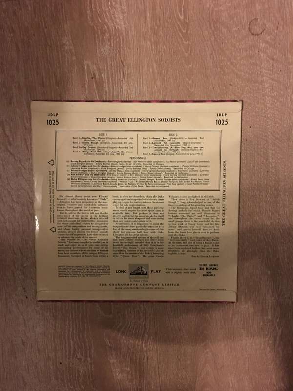 Great Ellington Soloists - Vinyl LP Record - Opened  - Very-Good Quality (VG)