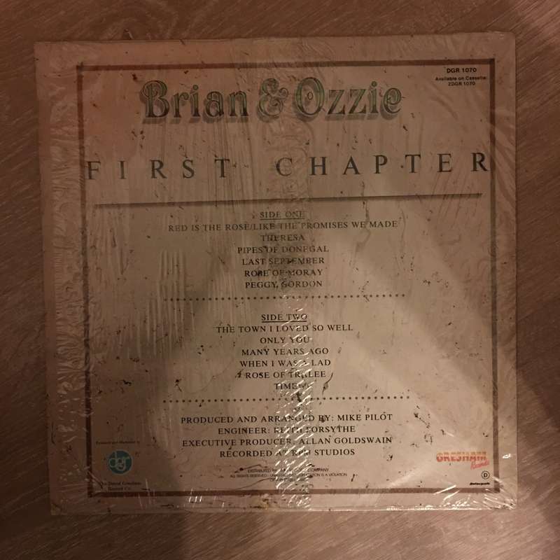 Brian & Ozzie - First Chapter - Vinyl LP Record - Opened  - Very-Good+ Quality (VG+)