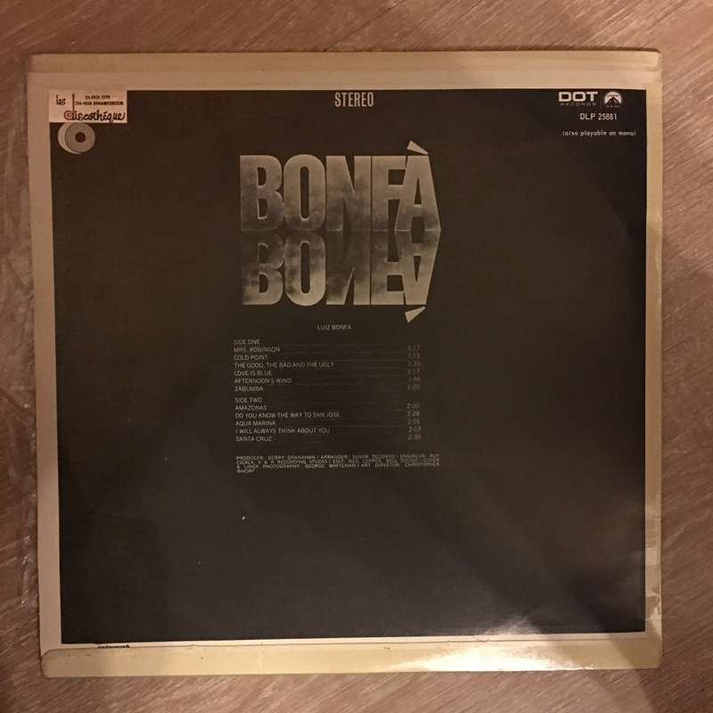 Luiz Bonfa  Bonfa - Vinyl LP Record - Opened  - Very-Good+ Quality (VG+)