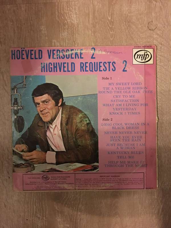 Highveld Requests 2 - Vinyl LP Record - Opened  - Good+ Quality (G+)