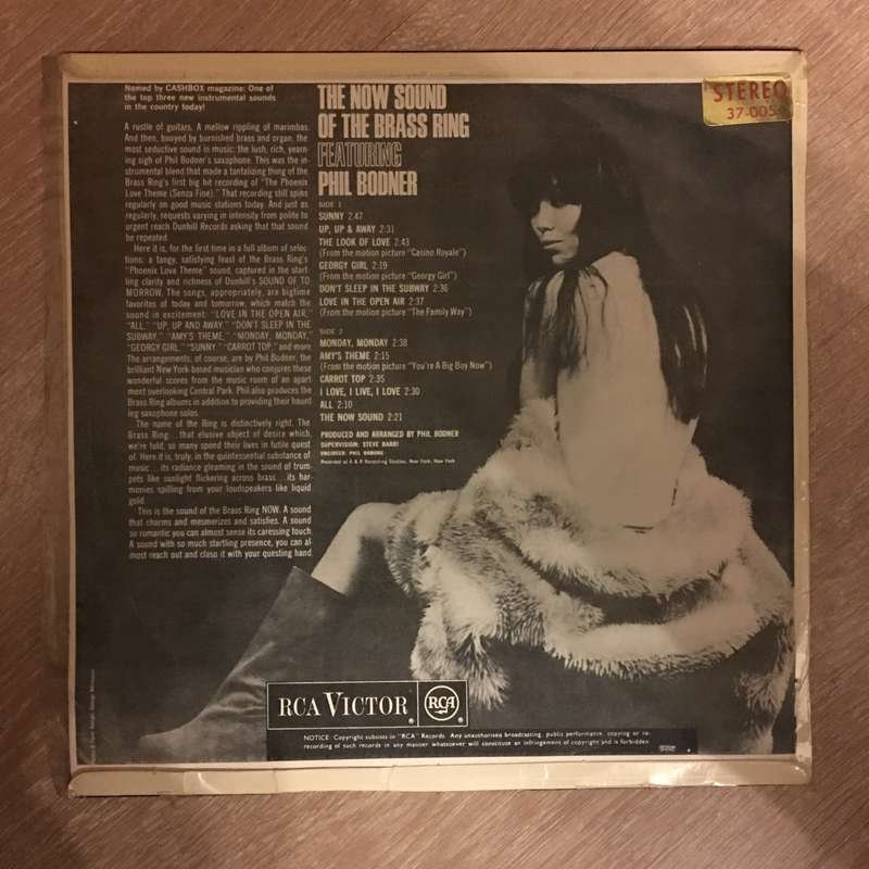 Now Sound Of The Brass Ring  - Vinyl LP Record - Opened  - Good Quality (G)