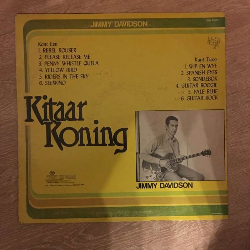 Jimmy Davidson - Kitaar Koning -  Vinyl LP Record - Opened  - Very-Good Quality (VG)