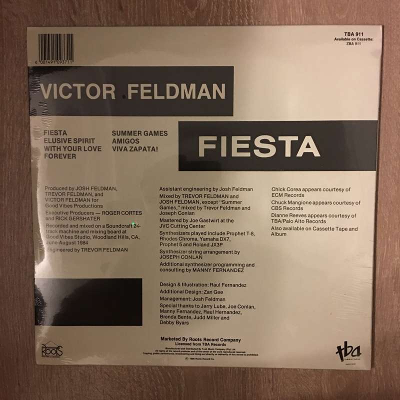 Victor Feldman with Chuck Mangione and Chick Corea - Fiesta  - Vinyl LP Record  - Sealed