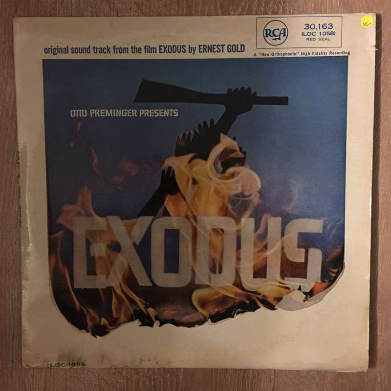 Ernest Gold  Exodus - Original Soundtrack - Vinyl LP Record - Opened  - Very-Good Quality (VG)