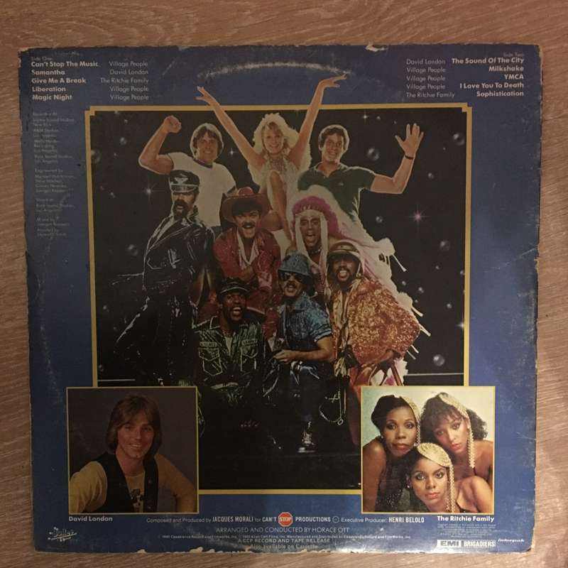 Village People - Can't Stop the Music -  Vinyl LP Record - Opened  - Very-Good Quality (VG)