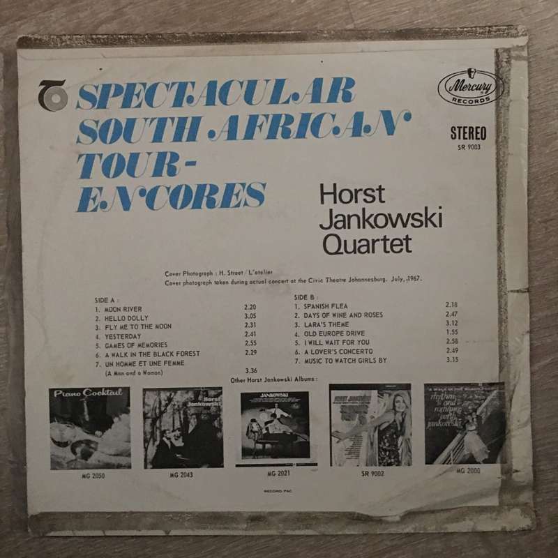 Horst Jankowski  Spectacular South AfricanTour-Encores - Vinyl LP Record - Opened  - Very-G...