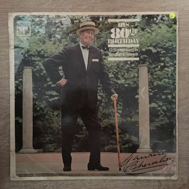 Maurice Chevalier  His 80th Birthday - Vinyl LP Record - Opened  - Very-Good Quality (VG)