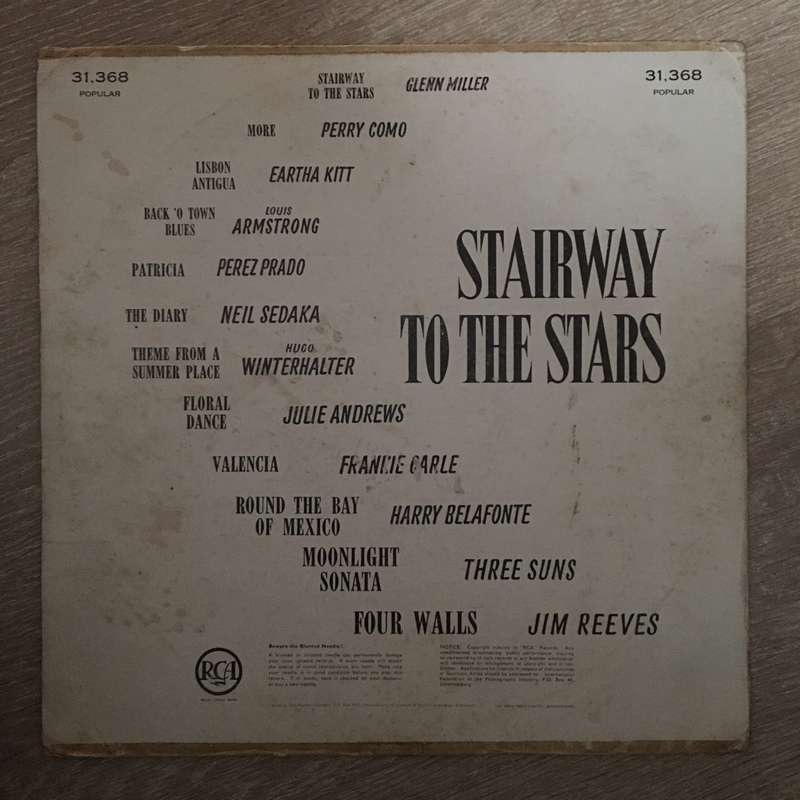 Stairway to the Stars (Sedaka, Belafonte...) - Vinyl LP Record - Opened  - Very-Good- Quality (VG-)
