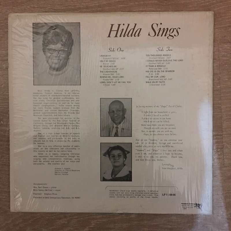 Hilds Sings - Vinyl LP Record - Opened  - Very-Good+ Quality (VG+)