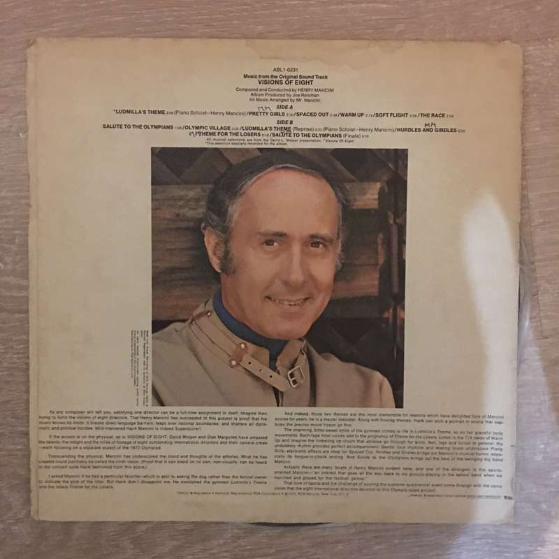 Henry Mancini  Visions Of Eight (Original Soundtrack) - Vinyl LP Record - Opened  - Very-Go...