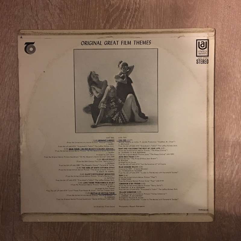 Original Great Film Themes - Vinyl LP Record - Opened  - Very-Good+ Quality (VG+)