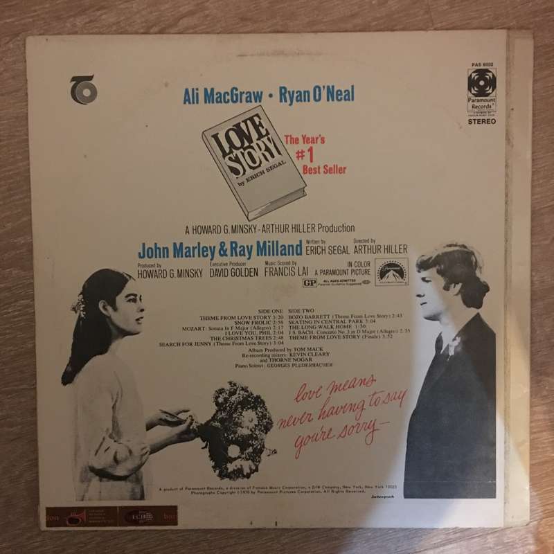 Francis Lai - Love Story - Soundtrack - Vinyl LP Record - Opened  - Very-Good- Quality (VG-)
