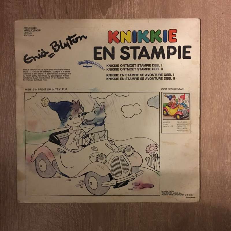 Enid Blyton - Knikkie En Stampie - Vinyl LP Record - Opened  - Good Quality (G)