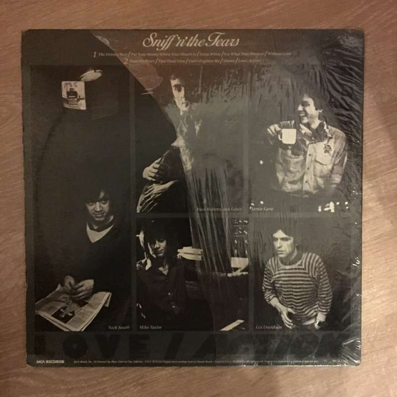 Sniff 'n' The Tears  - Vinyl LP Record - Opened  - Very-Good Quality (VG)
