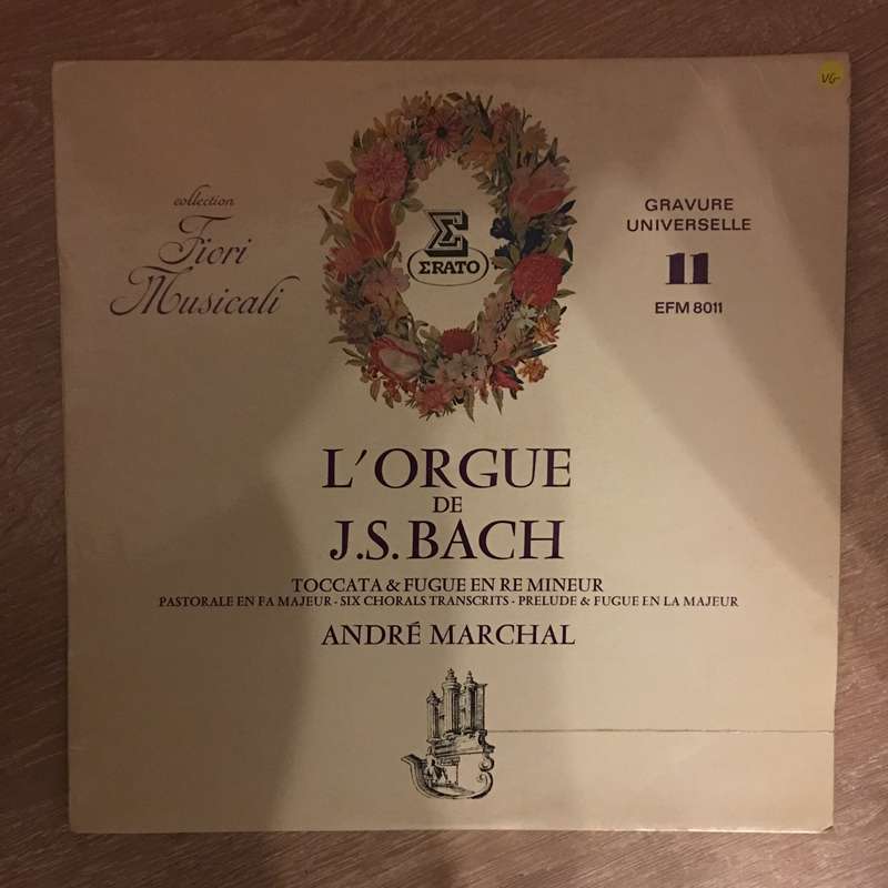 J.S. Bach - André Marchal  Toccata E Fuga In Re Minore  - Vinyl LP Record - Opened  - Very...