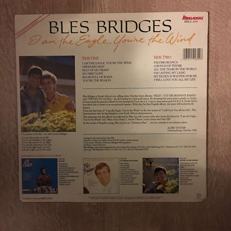 Bles Bridges - I am The Eagle, You're The Wind - Vinyl LP Record - Opened  - Very-Good+ Quality (...