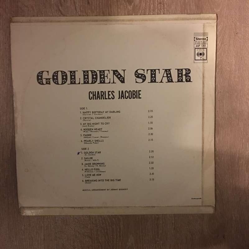 Charles Jacobie - Golden Star - Vinyl LP Record - Opened  - Very-Good+ Quality (VG+)