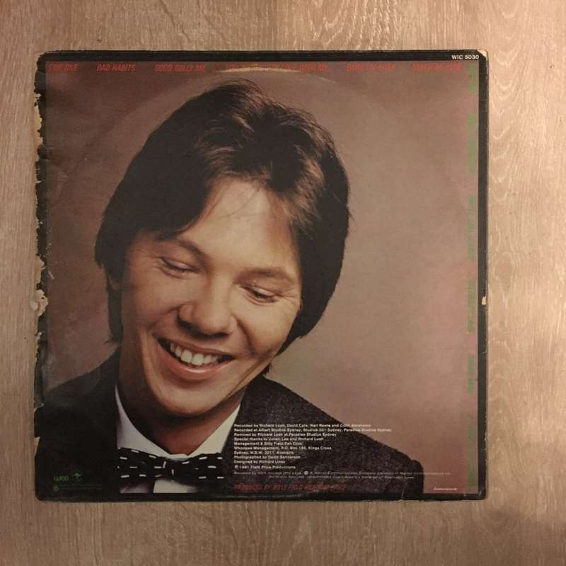 Billy Field - Bad Habits - Vinyl LP Record - Opened  - Very-Good+ Quality (VG+)