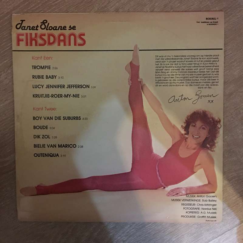 Janet Sloane Se Fiksdans - Op DIe Musiek van Anton Goosen - Vinyl LP Record - Opened  - Very-Good...