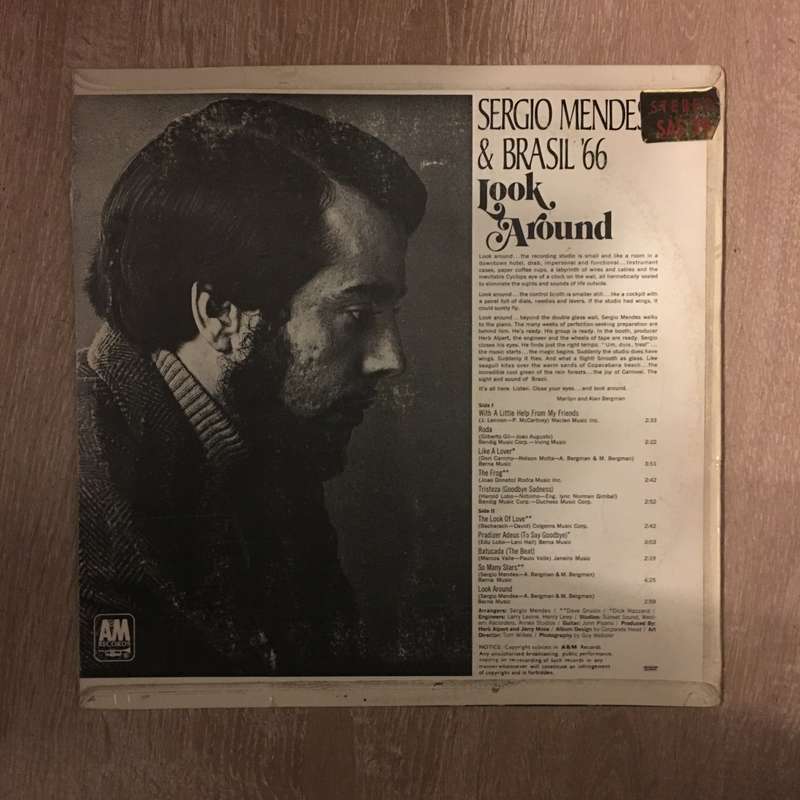 Sergio Mendes & Brasil '66 - Look Around - Vinyl LP Record - Very-Good+ Quality (VG+)