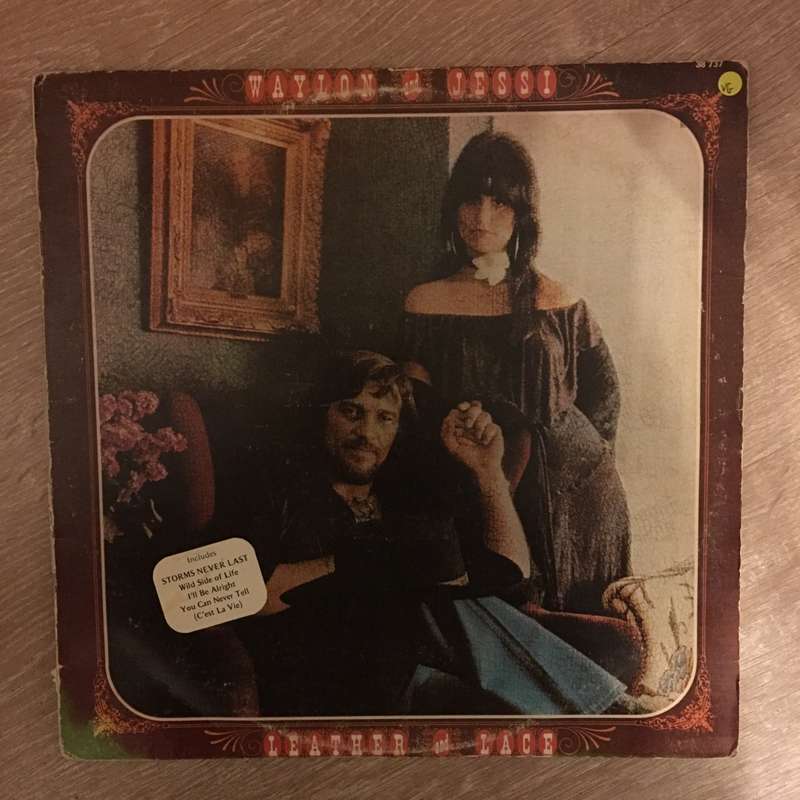 Waylon And Jessi  Leather And Lace - Vinyl LP Record - Opened  - Very-Good Quality (VG)