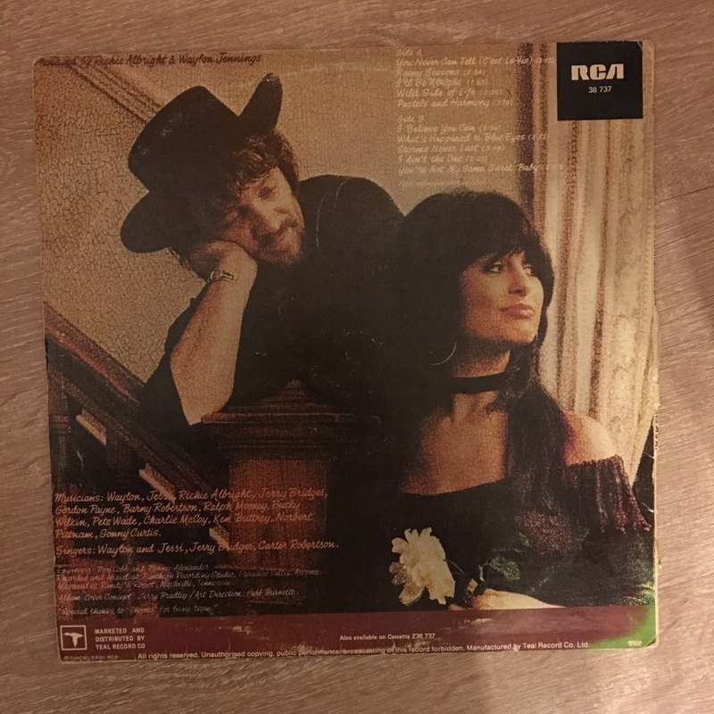 Waylon And Jessi  Leather And Lace - Vinyl LP Record - Opened  - Very-Good Quality (VG)