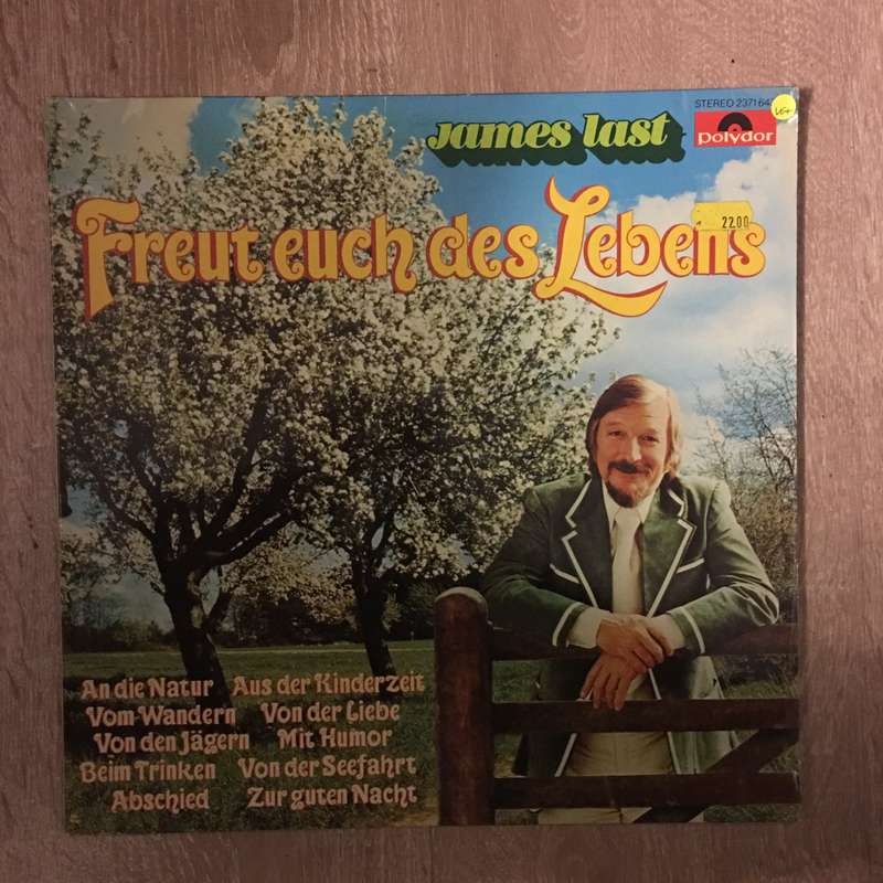 James Last  Freut Euch Des Lebens - Vinyl LP Record - Opened  - Very-Good+ Quality (VG+)