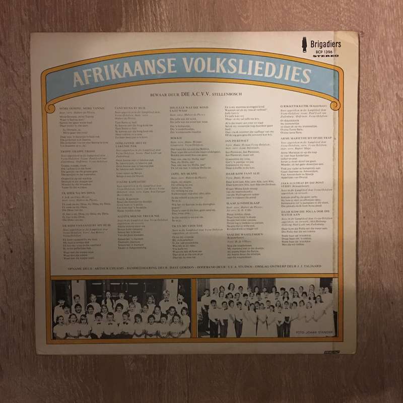 Akrikaanse VolkLiedjies - Vinyl LP Record - Opened  - Very-Good+ Quality (VG+)