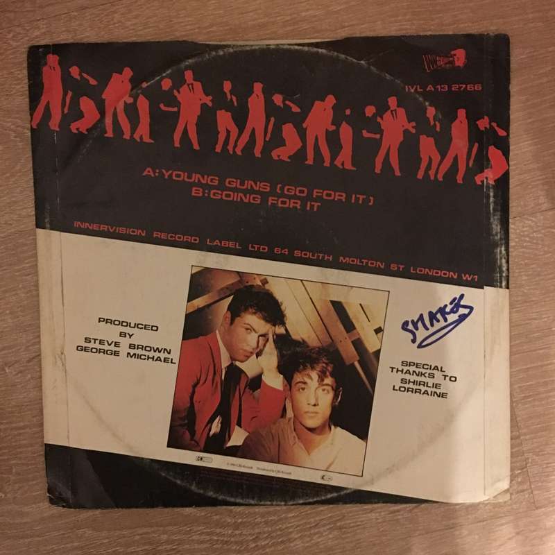 Wham!  Young Guns (Go For It) (George Michael) - Vinyl Record - Opened  - Very-Good Quality...