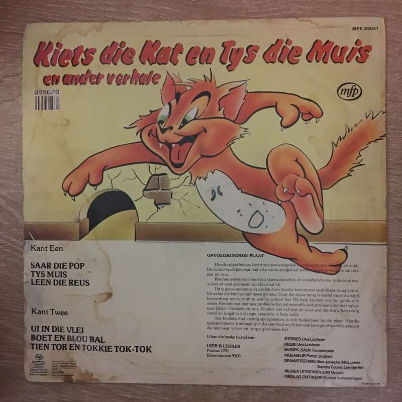 Kiets die Kat en Tys die Muis en ander verhale - Vinyl LP Record - Opened  - Very-Good+ Quality (...