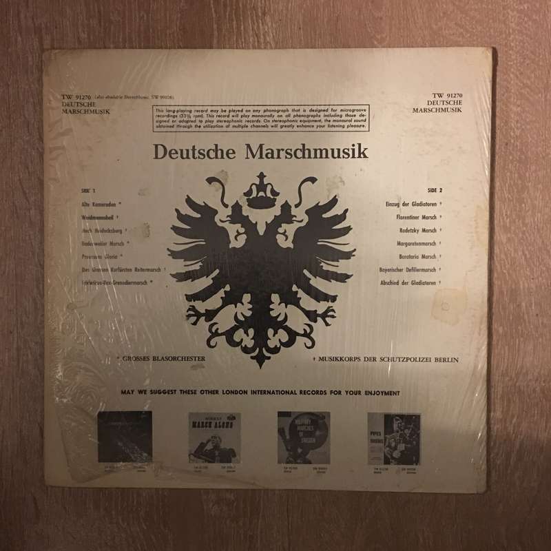 Deutsche MarschMusik - Vinyl LP Record - Opened  - Very-Good Quality (VG)