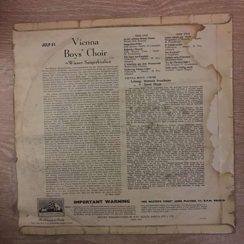 Vienna Boys Choir - Vinyl LP Record - Opened  - Very-Good Quality (VG)