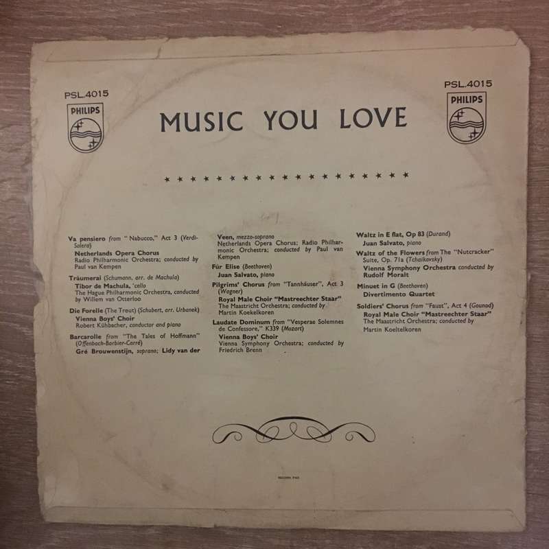 Music You Love - Phillips Classical Favourites - Vinyl LP Record - Opened  - Very-Good- Quality (...