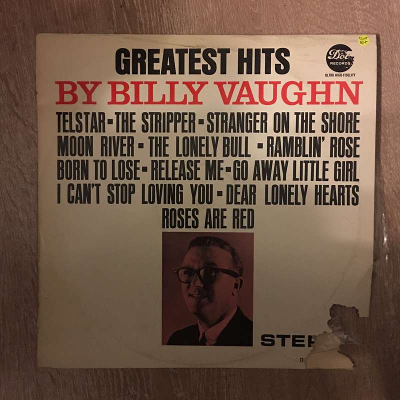 Billy Vaughn - Greatest Hits - Vinyl LP Record - Opened  - Very-Good+ Quality (VG+)
