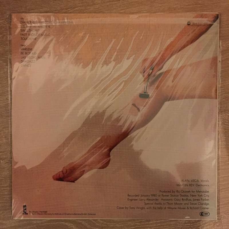 Suicide - Alan Vega - Martin Rev -  Red Vinyl LP Record - Sealed